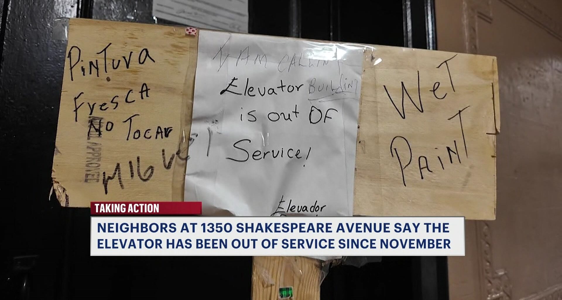 News 12 | Bronx | Broken Elevator Traps Senior Residents Inside Highbridge Building With Multiple Violations