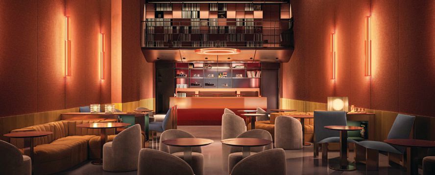 Stylusâdesigned by OâNeill Rose Architectsâreimagines a historic space as a refined retreat for intentional listening and creative exchange. PHOTO COURTESY OF: OâNEILL ROSE ARCHITECTS