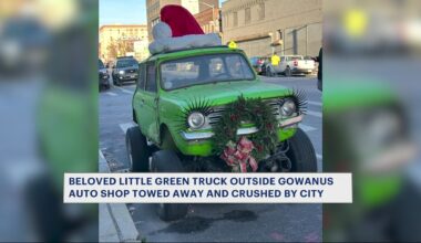 News 12 | Brooklyn | Sanitation Dept Crushes Beloved Green Truck That Honored Late Gowanus Mechanic