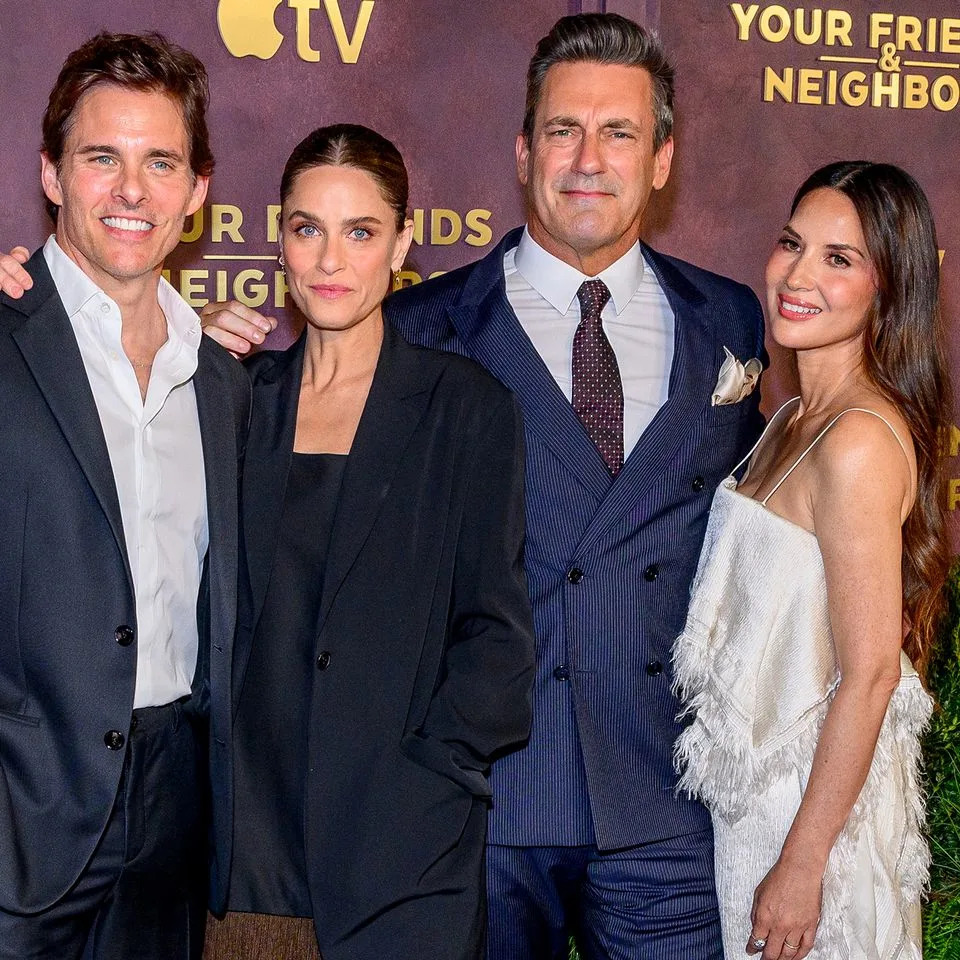 James Marsden, Amanda Peet, Jon Hamm and Olivia MunnCredit: Roy Rochlin/GA/The Hollywood Reporter via Getty