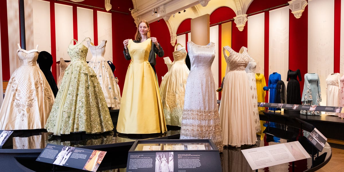 Queen Elizabeth’s Most Striking Ballgowns Are Now on Display in New Exhibit