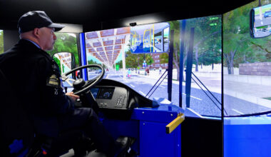 Bus Simulator at the MTA NYCT Zerega Bus Training Facility