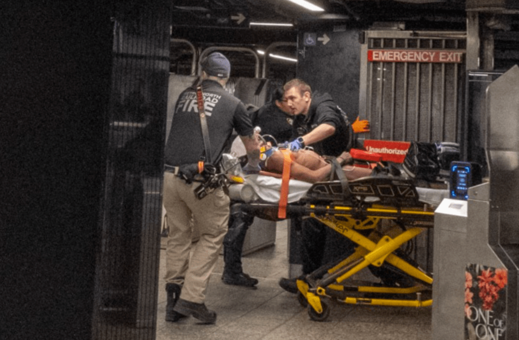 Cops fatally shot a man at Grand Central Terminal after he stabbed three people with a machete. Luiz C. Ribeiro for NY Post