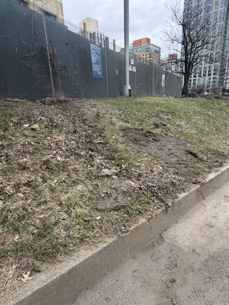 Local activists are fearful that melting runoff flowing into the street may have been contaminated.