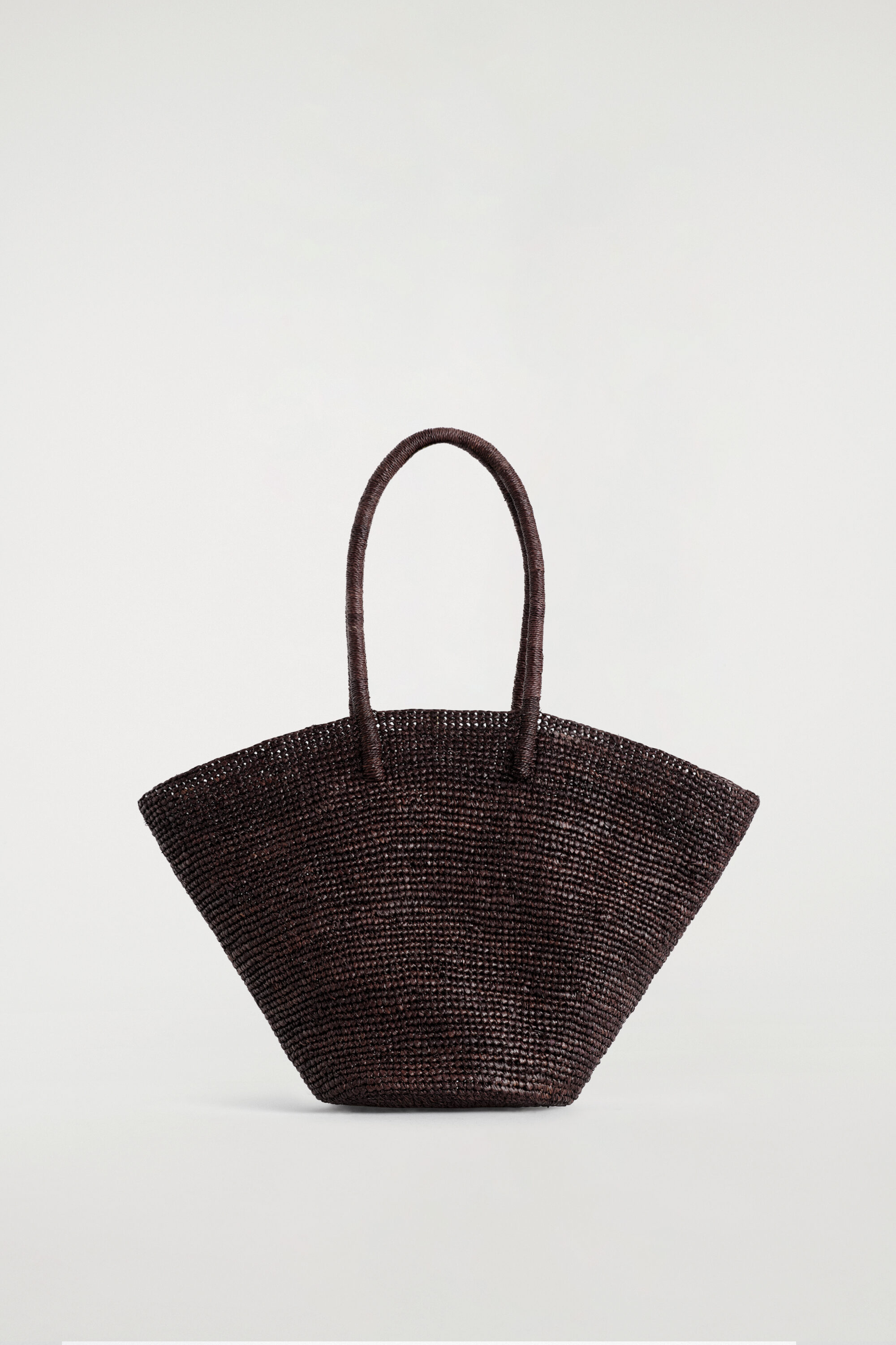 Hand-Woven Market Tote - Straw