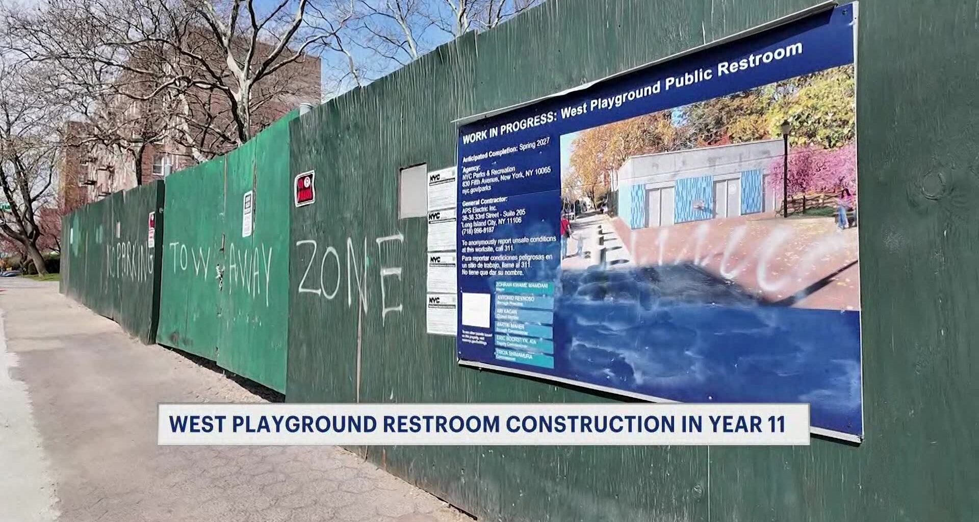 News 12 | Brooklyn | West Playground Restroom Construction Enters 11th Year