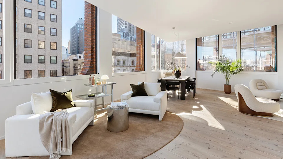 100 Franklin Street #PHS NYC living room