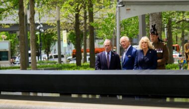Unbothered Tourists Take in King Charles’s Visit to the 9/11 Memorial