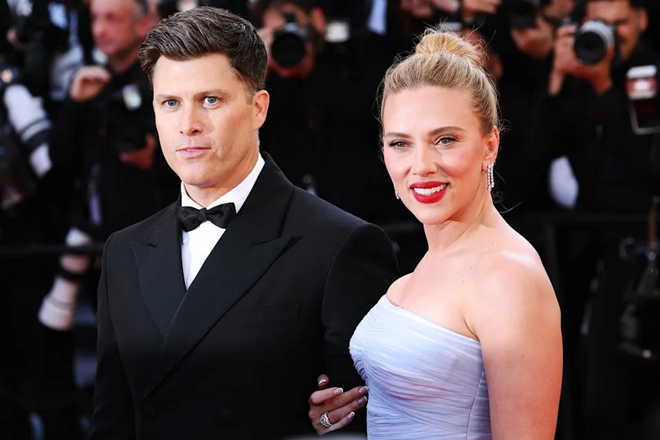 Colin Jost and Scarlett Johansson attend the 78th annual Cannes Film Festival on May 20, 2025Credit: Ernesto Ruscio/Getty
