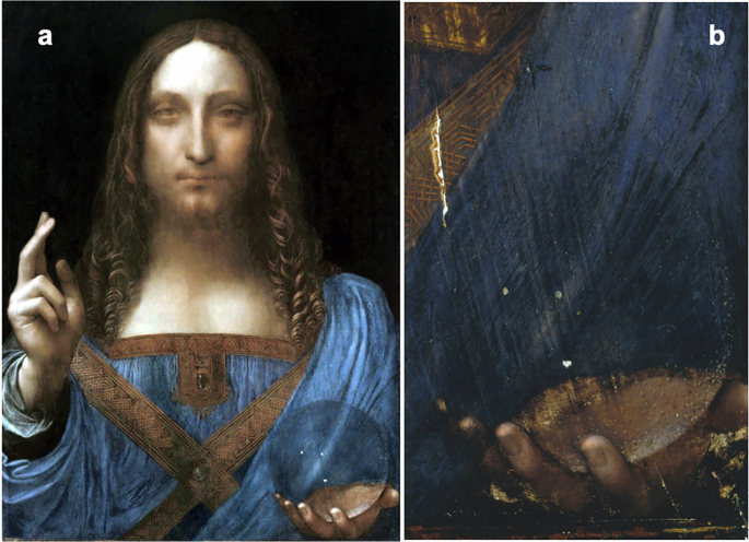 A crystallographic approach to the orb of the New York Salvator Mundi