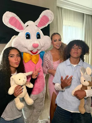 Mariah Carey and her kids on Easter.Credit: Mariah Carey/Instagram