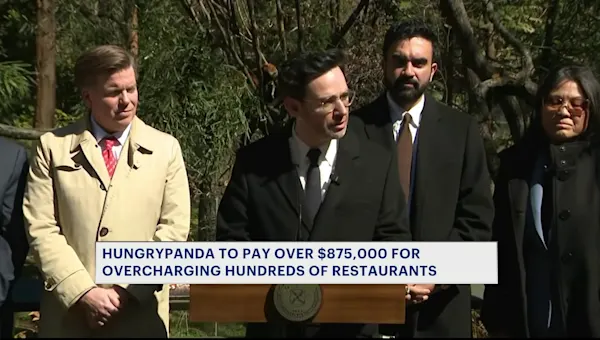 News 12 | Brooklyn | Mayor Mamdani, DCWP hold delivery app HungryPanda accountable for 'bamboozling' small businesses