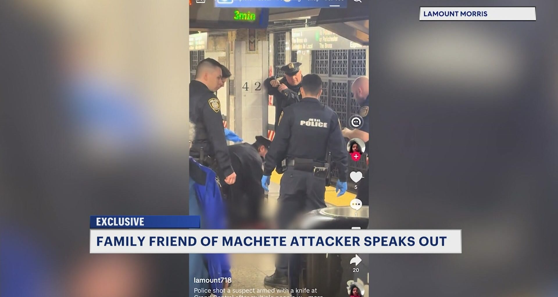 News 12 | Brooklyn | Exclusive Killing Man Accused In Grand Central Stabbings Wasnt Right Friend Says