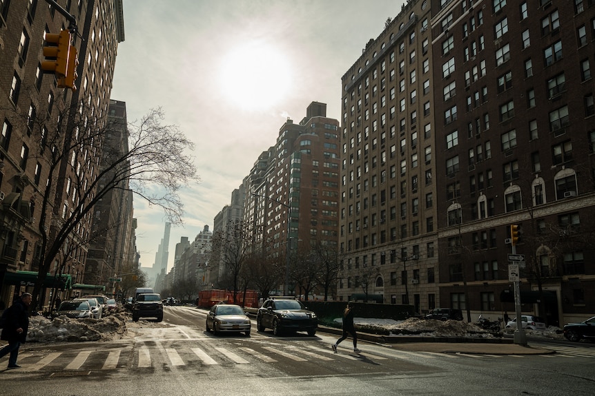 A street in New York.