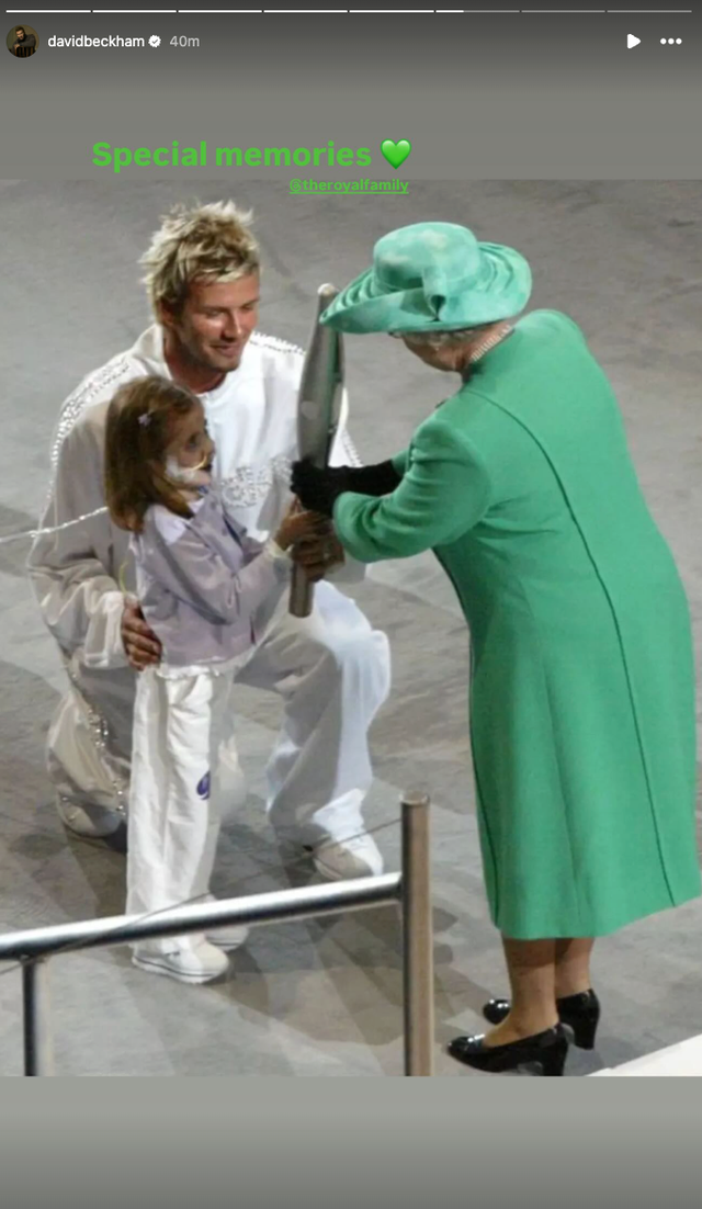 queen elizabeth david beckham