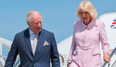Queen Camilla Wears Historic Cartier Brooch as She Arrives for U.S. State Visit