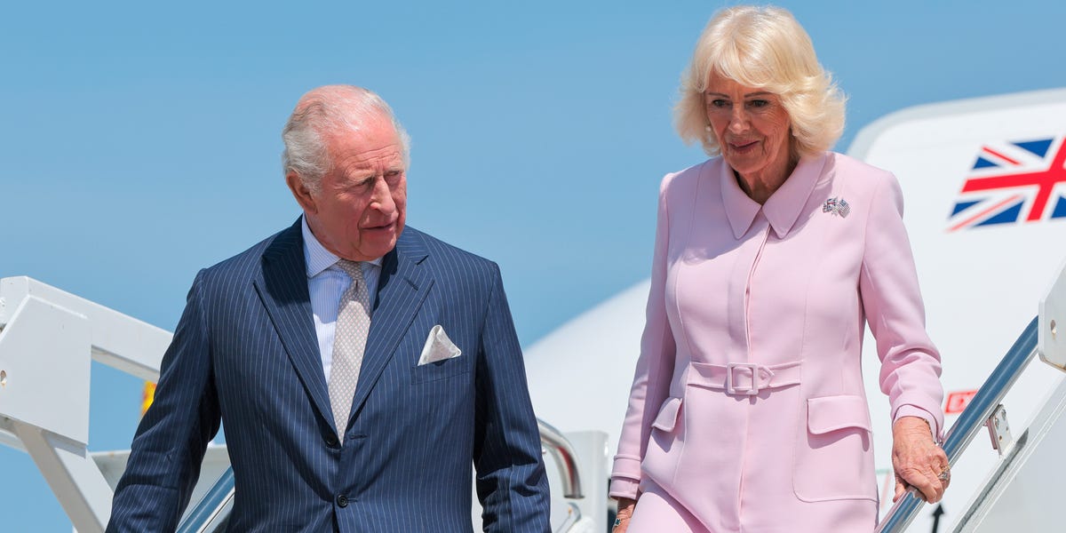 Queen Camilla Wears Historic Cartier Brooch as She Arrives for U.S. State Visit