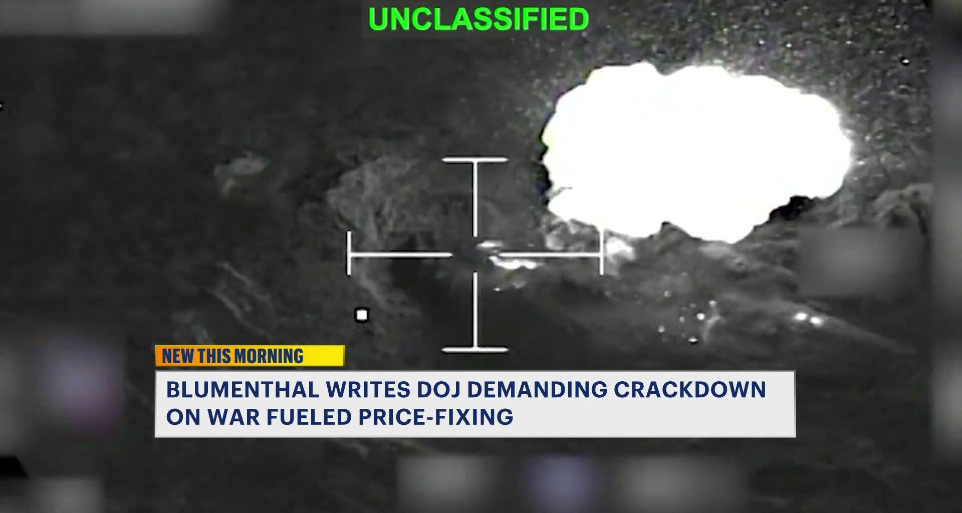 News 12 | Bronx | Sen Blumenthal Urges Trump Administration To Crack Down On War Related Profiteering