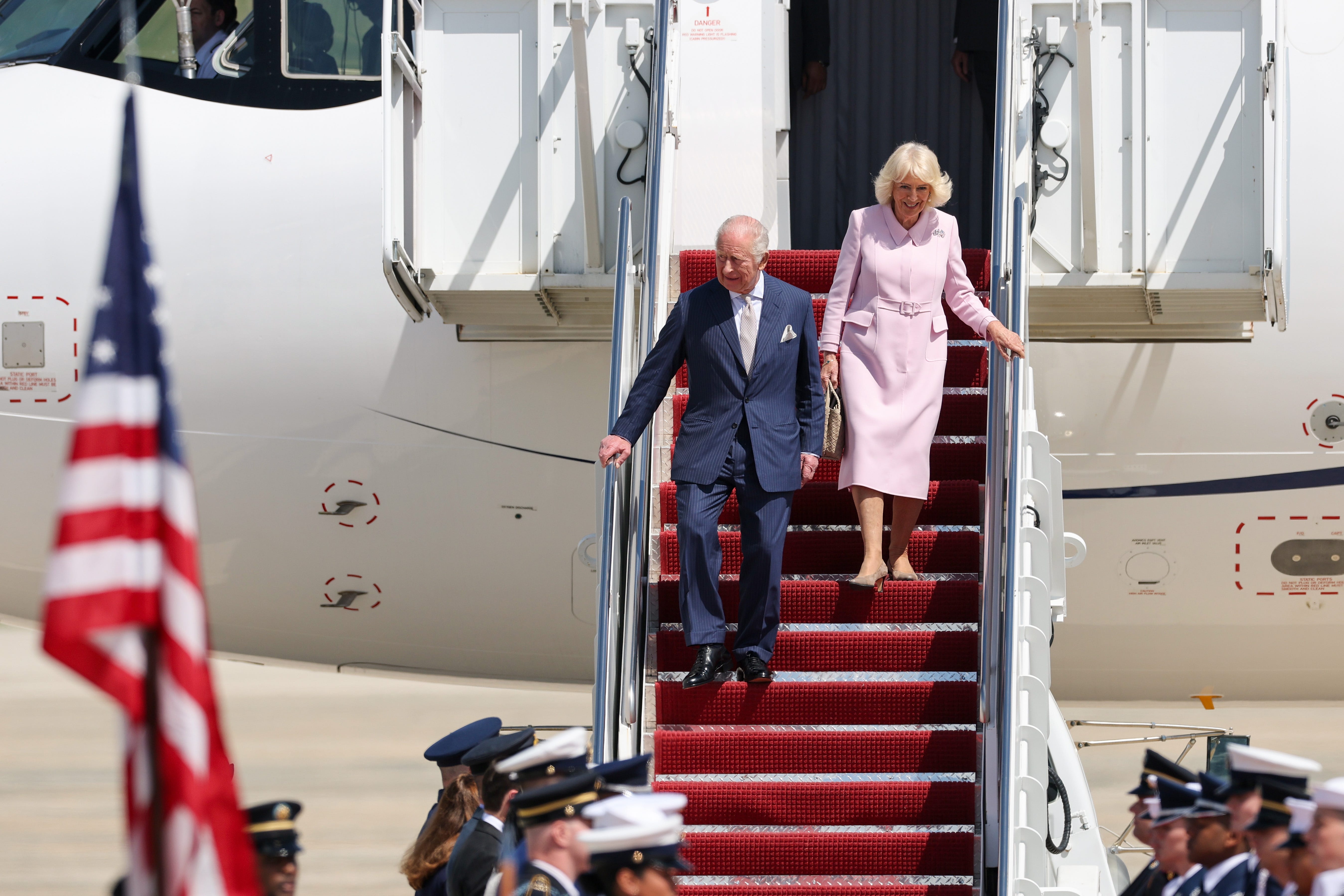 King Charles III And Queen Camilla Begin State Visit To The United States Of America