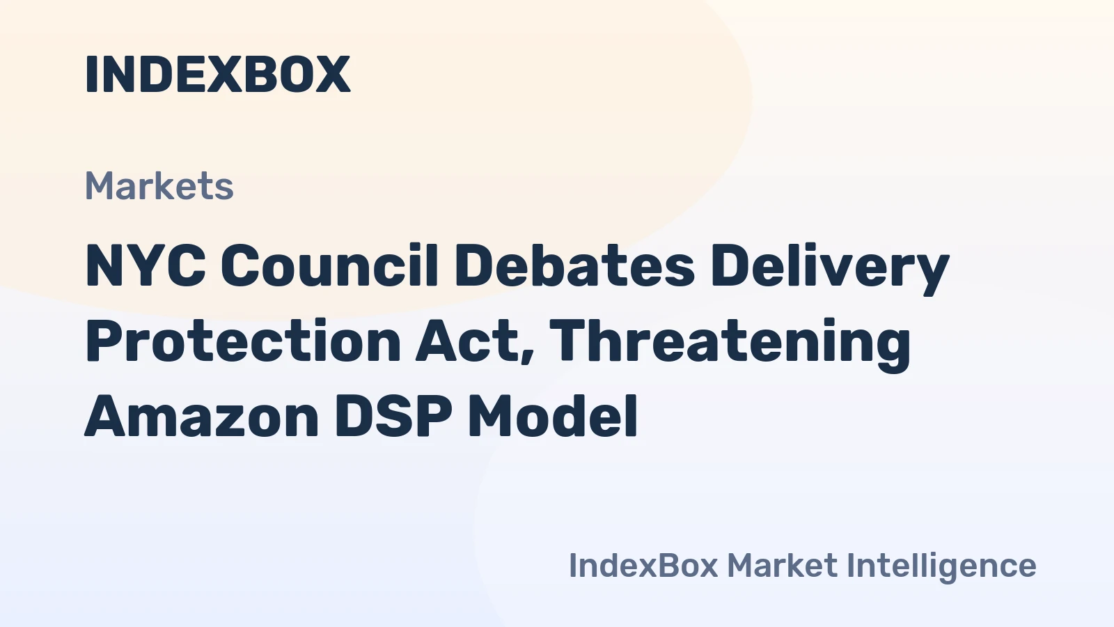 NYC Delivery Protection Act Hearing: Amazon DSPs Face Potential Closure - News and Statistics