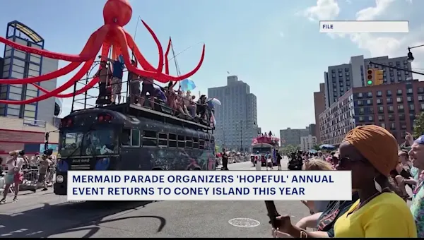 News 12 | Brooklyn | Organizers of Coney Island Mermaid Parade 'hopeful' annual event returns this year