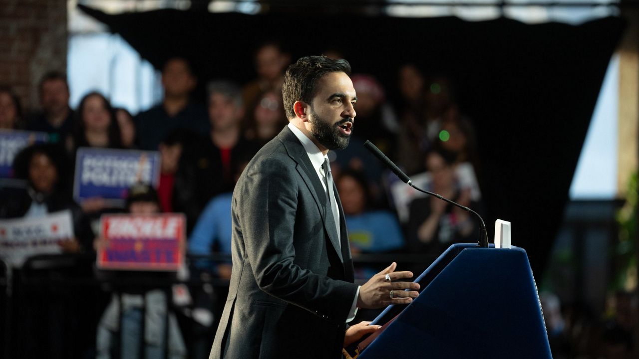 Mayor Zohran Mamdani at a rally in Queens on Sunday, April 12, 2026. (Michael Appleton/Mayoral Photography Office)