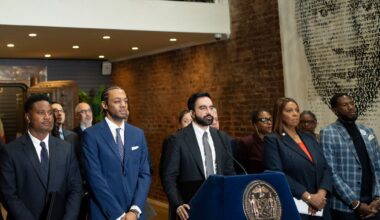 New York City Mayor Zohran Mamdani holds a press conference to make a deed theft announcement in Brooklyn on Friday, April 23, 2026. (Michael Appleton/Mayoral Photography Office)