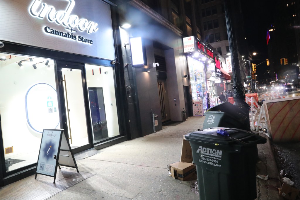 The 18-year-old victim was attacked around 9:23 p.m. near West 39th Street and 8th Avenue, cops said.