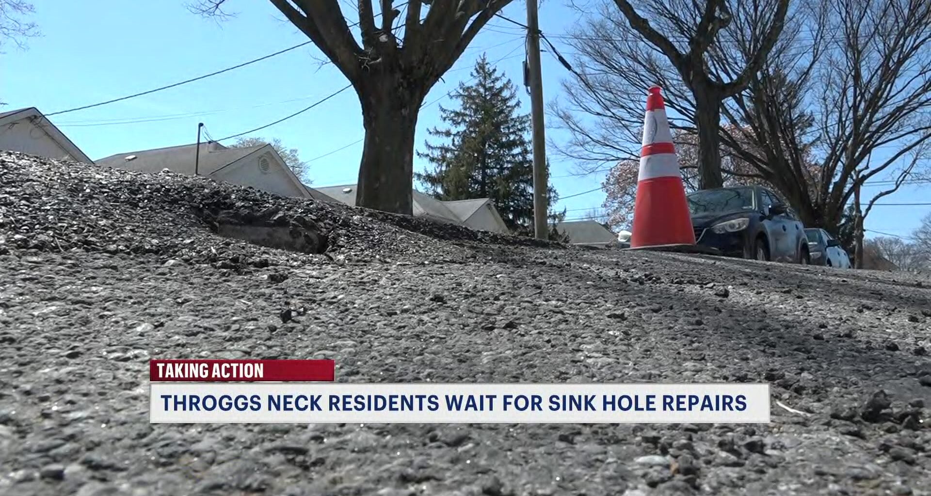 News 12 | Bronx | Dangerous And Chaotic Throggs Neck Residents Watch Sink Hole Get Worse And Worse