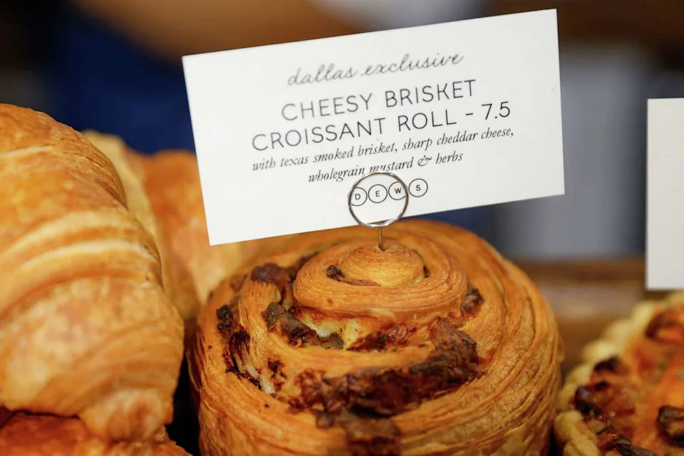 The Cheesy Brisket Croissant Roll at Maman is an exclusive item to Dallas. (Christine Vo/Staff Photographer)