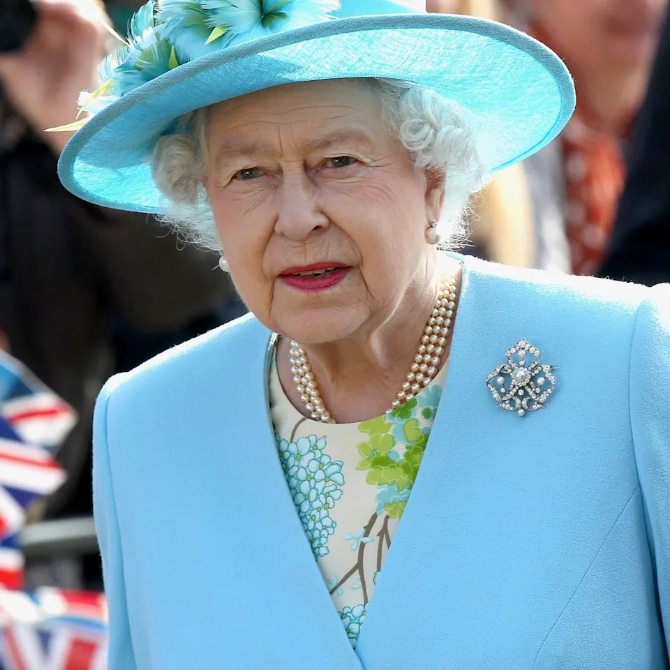Crowds cheer as Queen Elizabeth II arrives in Valentine's Park Redbridge as part of her Diamond Jubilee tour of the UK on March 29, 2012 .