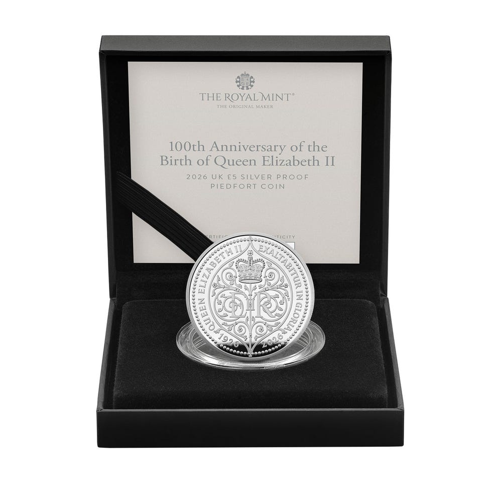 100th Anniversary of the Birth of Queen Elizabeth II 2026 UK £5 Silver Proof Piedfort Coin