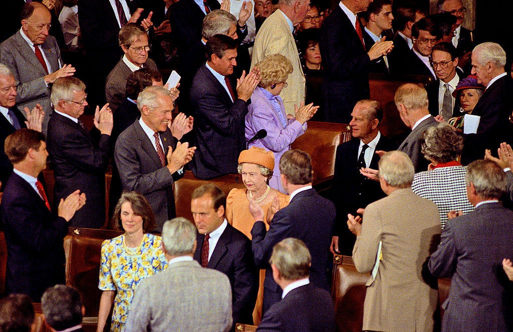 Queen ELizabeth Addresses A Joint Session oF Congress