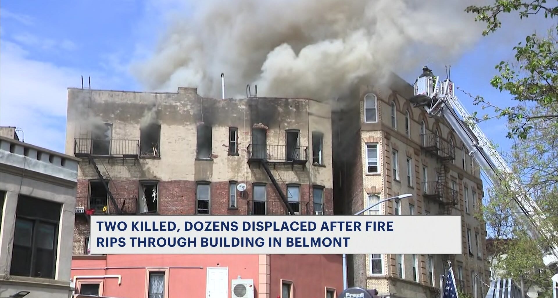 News 12 | Bronx | Man Searches For Loved One After Deadly Belmont Fire Kills 2 Displaces Dozens