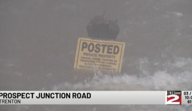 Creek Jumps Banks in Trenton, Closes Road Until Further Notice | Local