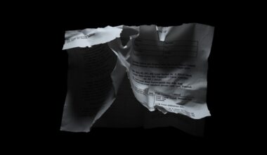 An extreme close-up photograph of a crumpled, torn financial document, lit by a harsh, direct camera flash against a pitch-black background, conceptually representing the investigation into the financial institutions that enabled Epstein