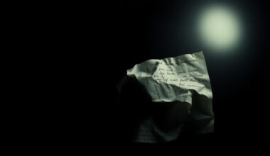 An extreme close-up of a crumpled piece of paper with handwritten notes, conceptually illustrating the investigative process behind a sexual assault case.