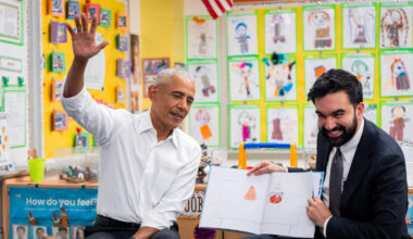 Obama and Mayor Mamdani Visit Bronx Preschool to Inspire Kids | V103
