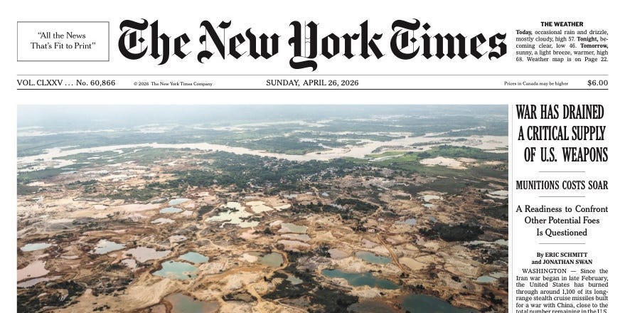 Why the Shooting Didn't Make the New York Times' Sunday Paper