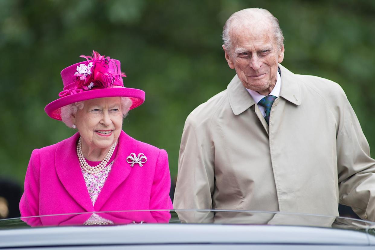 Queen Elizabeth and Prince Philip during 