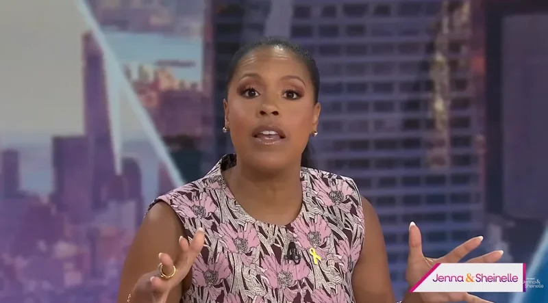 Sheinelle Jones told a nightmarish story of being stuck on a NYC train alone in the dark. By: TODAY with Jenna & Sheinelle/YouTube