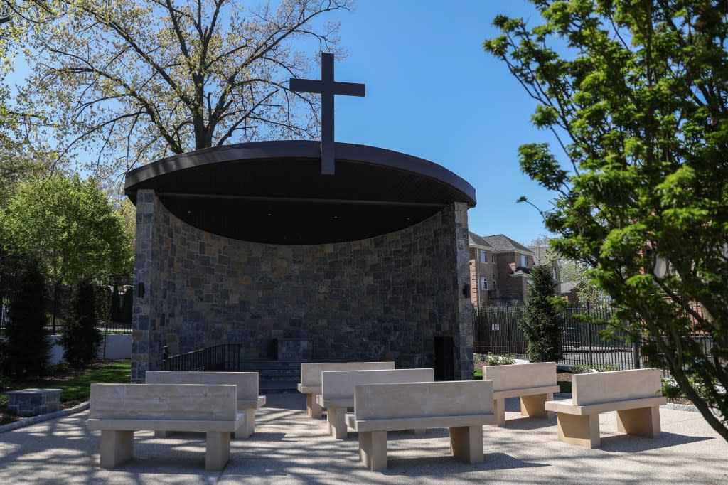 The massive shrine will be unveiled this Sunday at a blessing ceremony. Heather Khalifa for NY Post