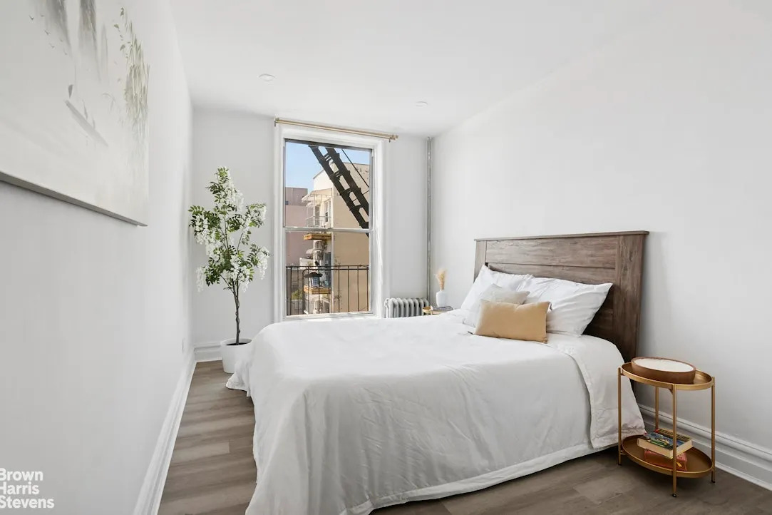 white bedroom in sunset park