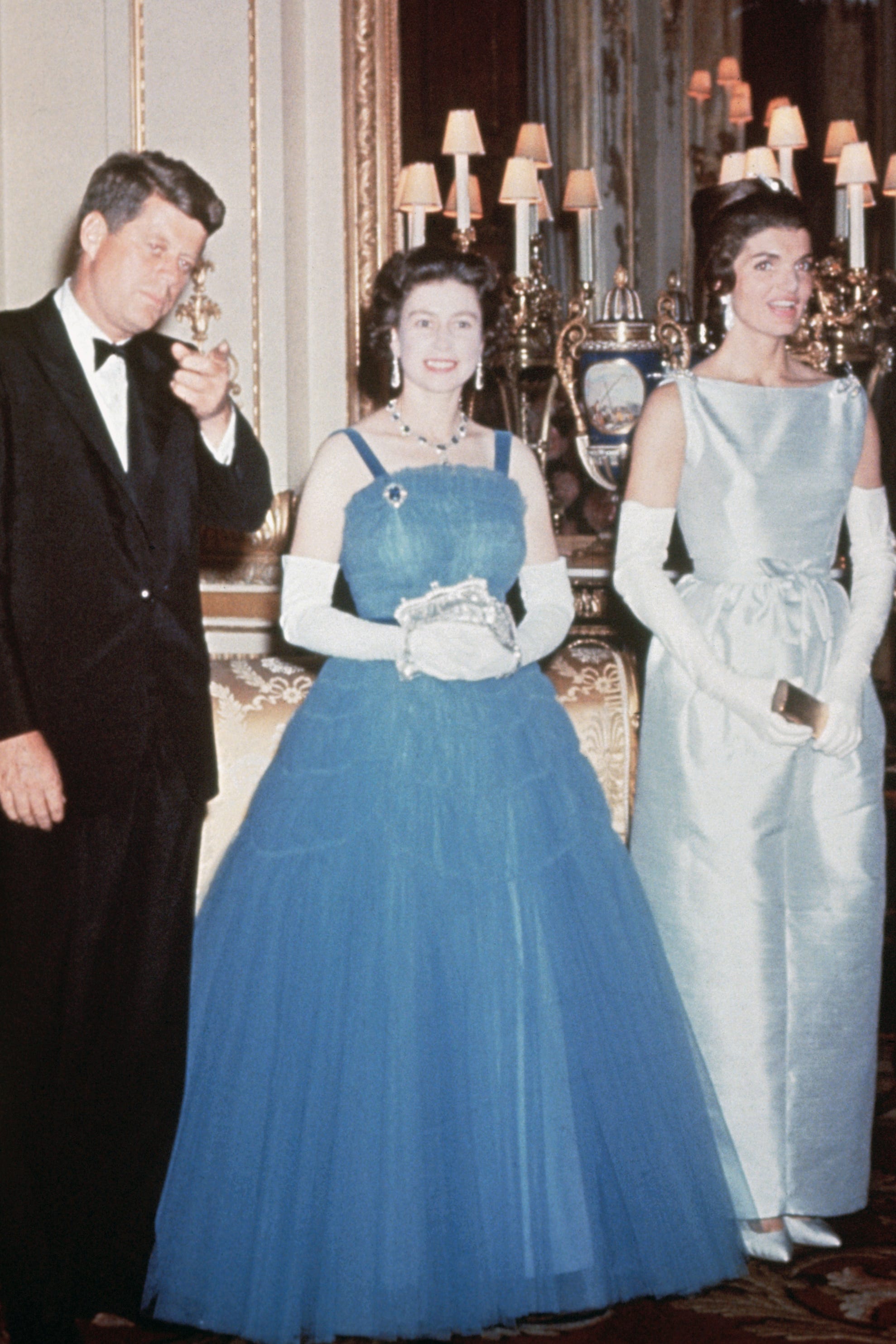 John F. Kennedy and Queen Elizabeth II