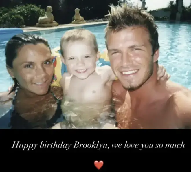 Both parents shared this sweet snap on social media.