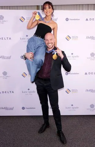 Ellie Kam and Danny O'SheaCredit: Craig Barritt/The Hollywood Reporter via Getty