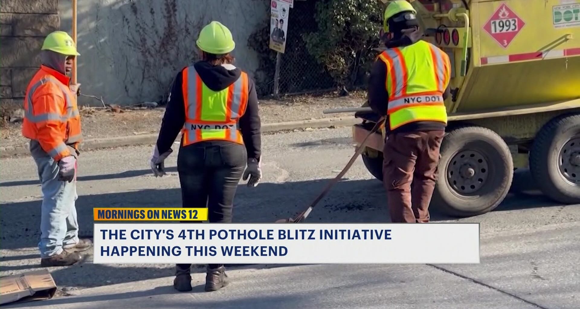 News 12 | Brooklyn | City Plans Weekend Pothole Repairs As Drivers Deal With Rough Roads