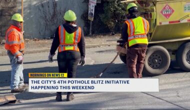 News 12 | Brooklyn | City Plans Weekend Pothole Repairs As Drivers Deal With Rough Roads