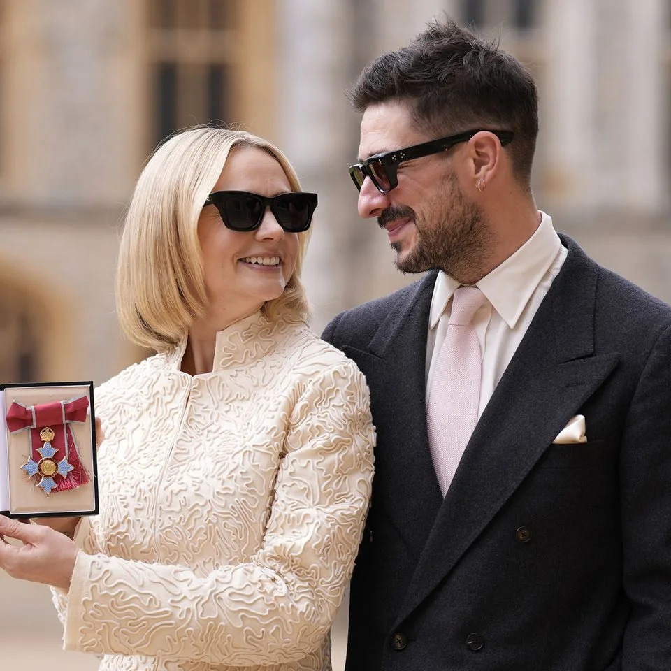 Carey Mulligan and Marcus MumfordCredit: Andrew Matthews - Pool/Getty