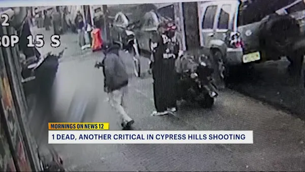 News 12 | Brooklyn | Deadly shooting caught on video in Cypress Hills leaves one man dead, another critically injured